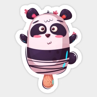 Panda Popsicle Sticker